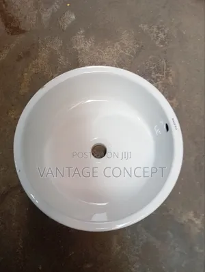Rounded Centre Hole Washing Hand Basin