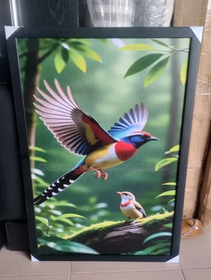 Wall Frame With Bird Image