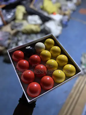 Yellow and Red Pool Balls