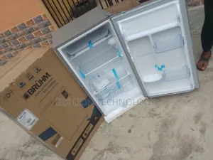 New In, 90litres Bruhm Double Shelves Refrigerator With Key