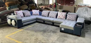 Seven Seaters Leather Sofa