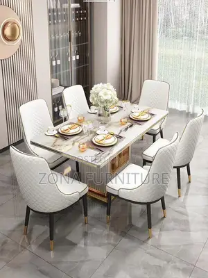 Imported Luxury Turkish Dining Table and Chairs (6) Seater Capacity