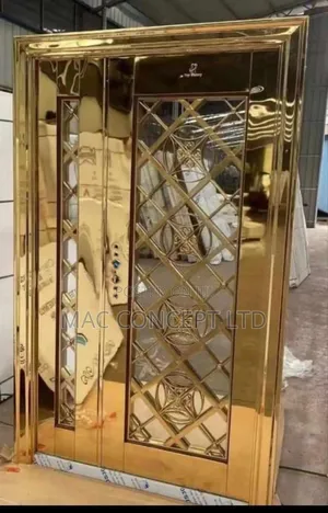 (Gold Glass Door) Stainless 4ft