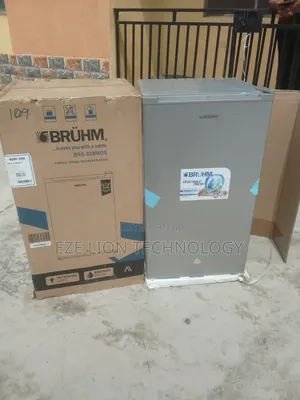 Brand New Bruhm Refrigerator With 2shelves, + Key(Single Door)