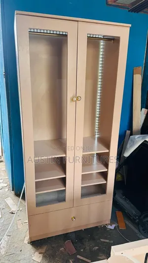 Stylish and Classy 32 by 6 Wardrobe With Glass Doors