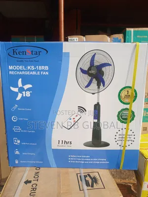 Kenstar 18-Inch Rechargeable Standing Fan With Remote | Ks-18rb