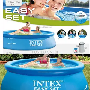 Intex Easy Set Pool 8'' X 24" With Filter Pump "H"