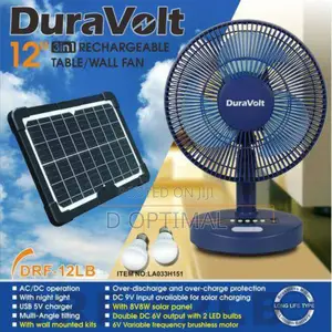 Solar Powered Table Fan