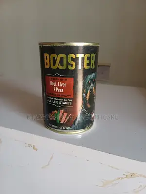 Booster Can Food Beef, Liver and Peas