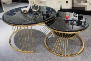 2 in 1 Executive Marble Centre Table Set