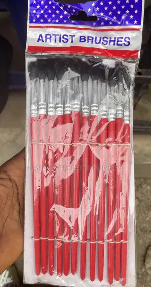 Flat Pencil Brush 4mm (12pcs Set)