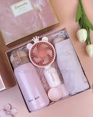 Gift Set Box - Souvenir Gift Set Umbrella, Fan and Flask