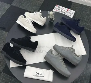 Dolce and Gabbana Portofino Suede Sneakers