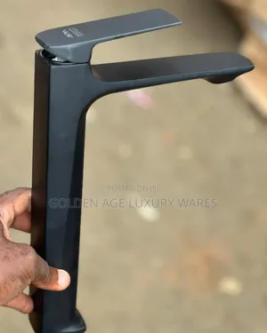 High Quality Stainless Steel Basin Mixer Tap Black Color