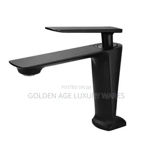 Black Brass Basin Mixer Tap V12