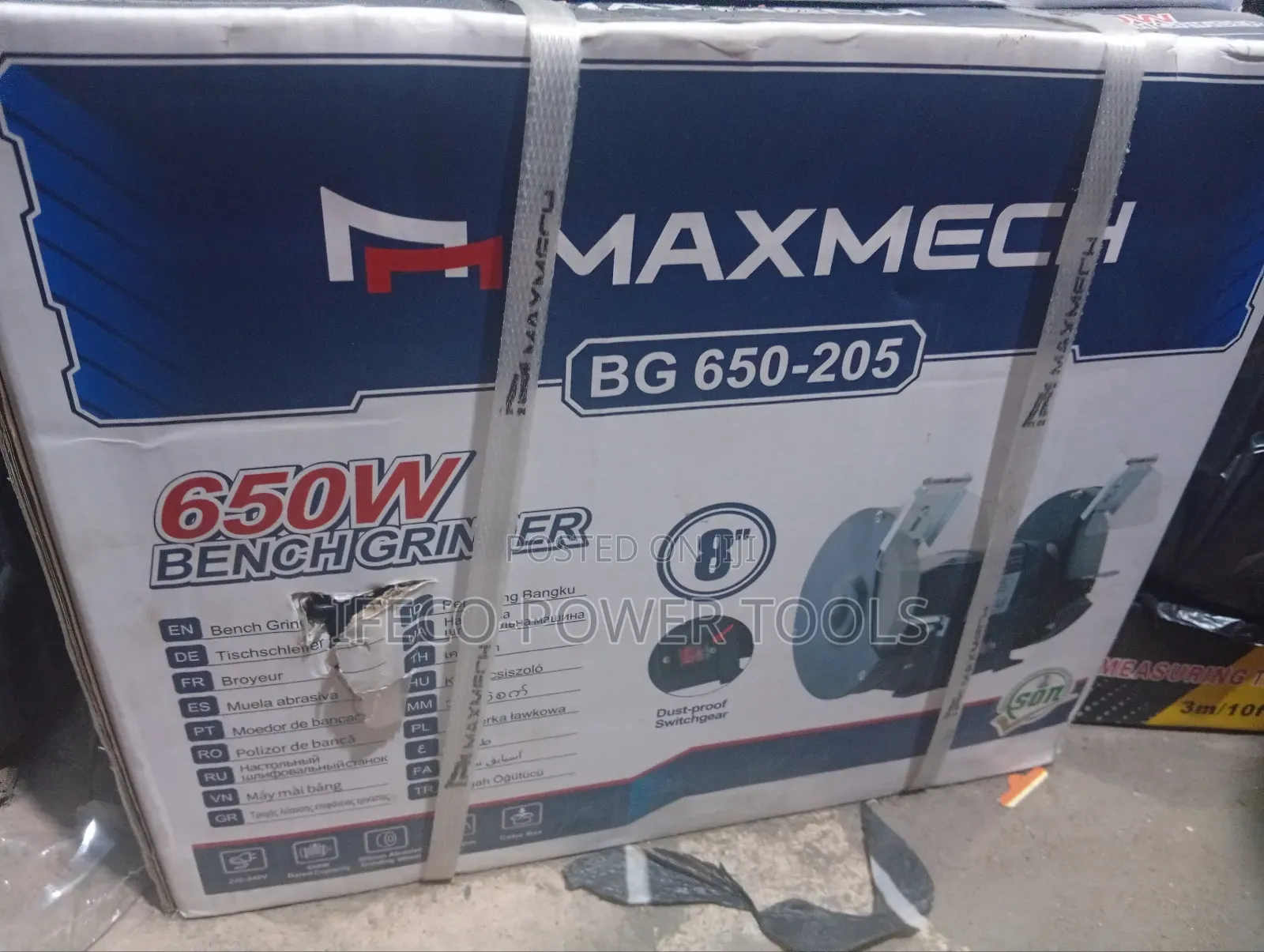 Maxmech Bg 650-205 Bench Grinder.