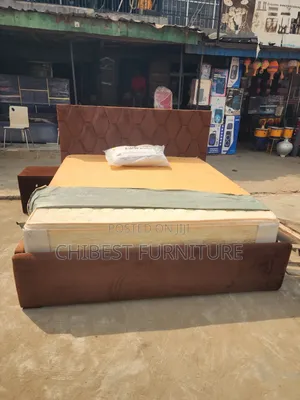 4ft Tall 6by6 Upholstery Padded Bed With A Cupboard