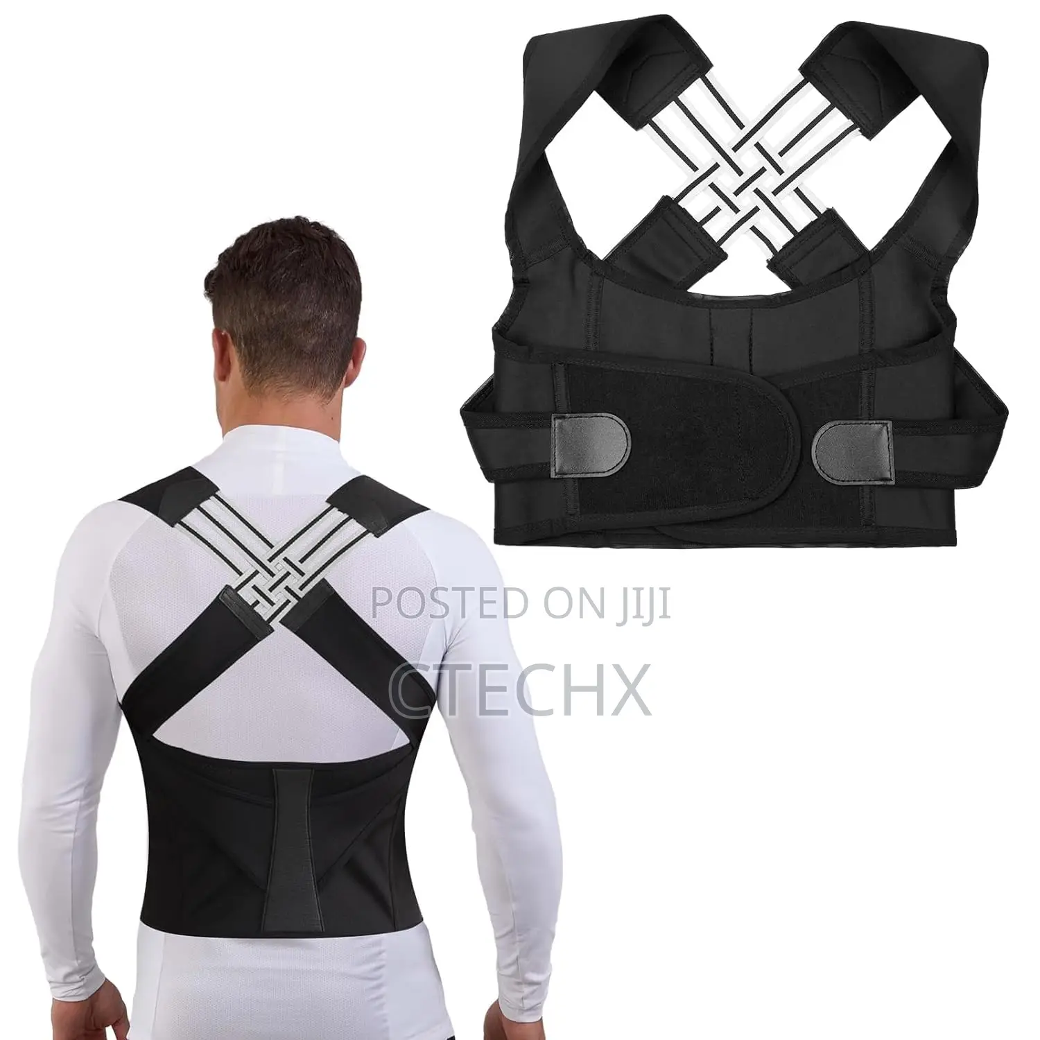 Adjustable Back Posture Corrector - Unisex Support for Neck Shoulder