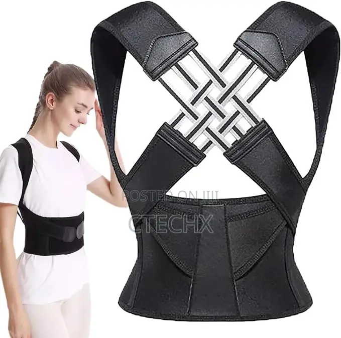 Adjustable Back Posture Corrector - Unisex Support for Neck Shoulder