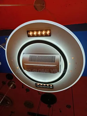 Led Ceiling Chandelier Air Condition 3 Colour Light With Remote Cont 