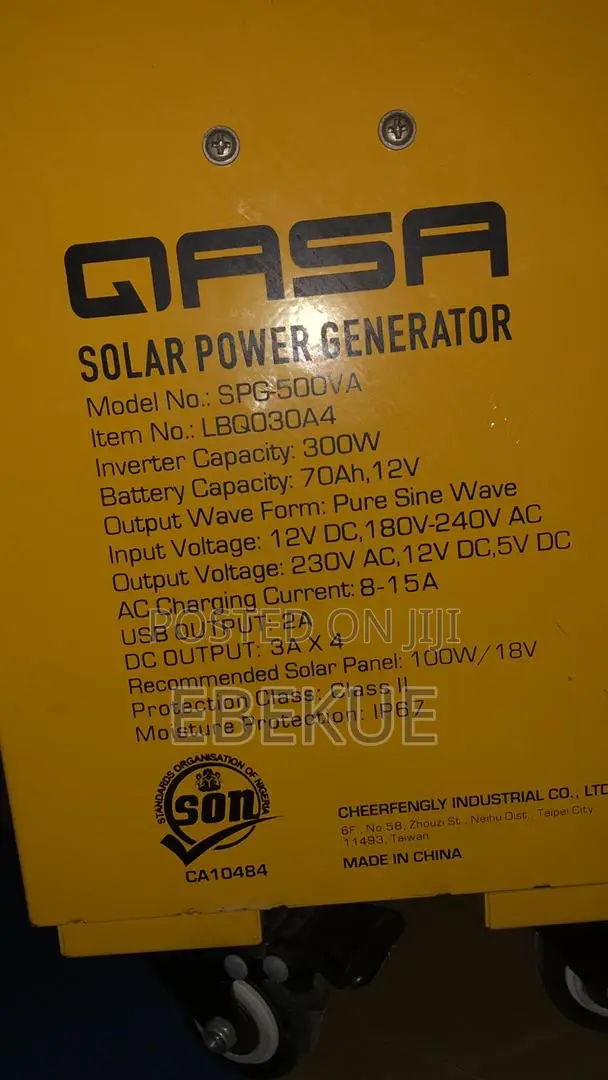 Gasa Solar Generator