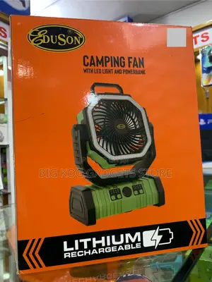 Camping Fan With Light and Power Bank