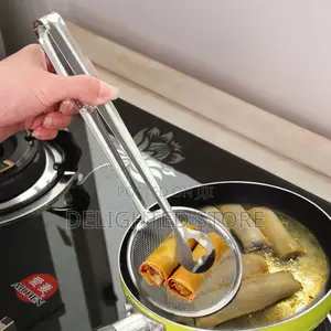 Stainless Steel Kitchen Strainer Spoon Tong