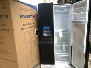 Polystar 620l Black Side-by-Side Fridge Pv-Sbs776wd-Inv