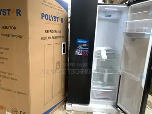 Polystar Pv-Sbs776wd-Inv Modern Side-by-Side Fridge