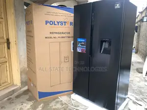 Polystar Pv-Sbs776wd-Inv Stylish Black 620l Fridge
