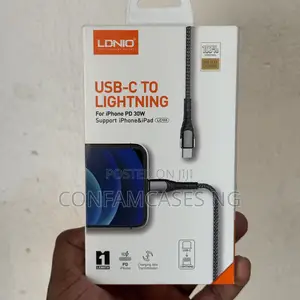 Ldnio Lc112 Type C to iPhone Lightning 30w Braided Fast Cable Cord