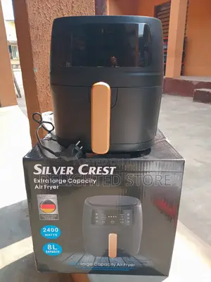 8l Silver Crest Large Capacity Intelligent Screen Electric Air Fryer