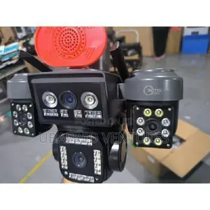 4-Lens Ai Solar CCTV Camera –16,000mah Battery, Esim Night Vision