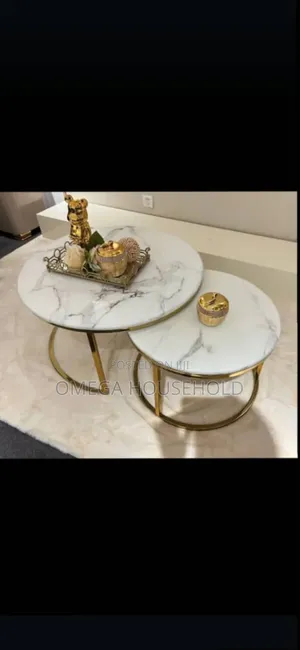 2in1 Marble Centre Table Set