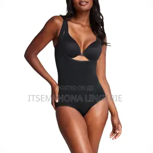 Red Hot by Spanx Women's Control Shapewear Open-Bust Panty Bodysuit