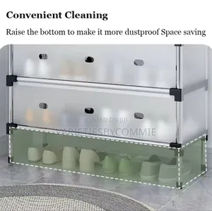 Shoe Cabinet Dust Proof Storage Shelf