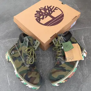 Original Timberland Green Camo Boots Now Available in Store