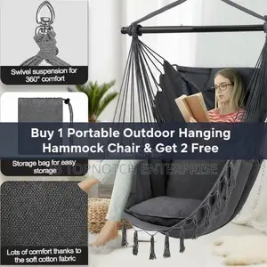 Triple the Relaxation: Buy 1 Hammock Chair, Get 2 More Free