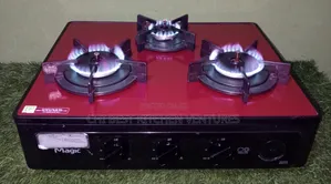 Magic Gas Cooker 3 Burner Glass Top