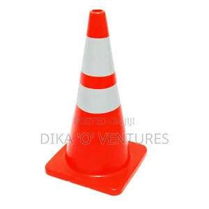 High Way Red Color Safety Pvc Traffic Cone Flexible Road Cone