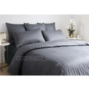 Stripe Bedsheet Set With Pillowcases