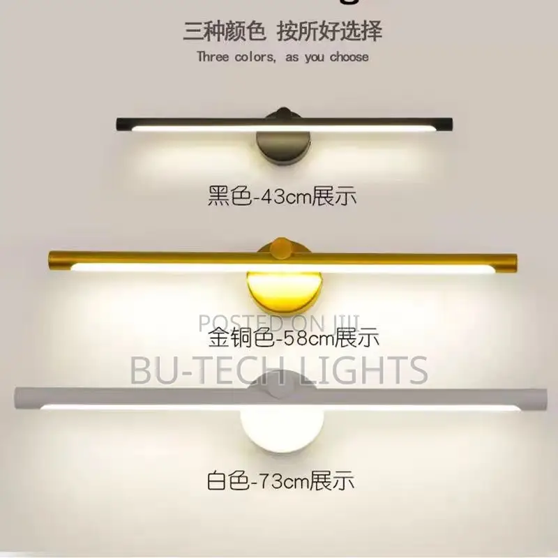 Gold Led Mirror Front Wall Lamp