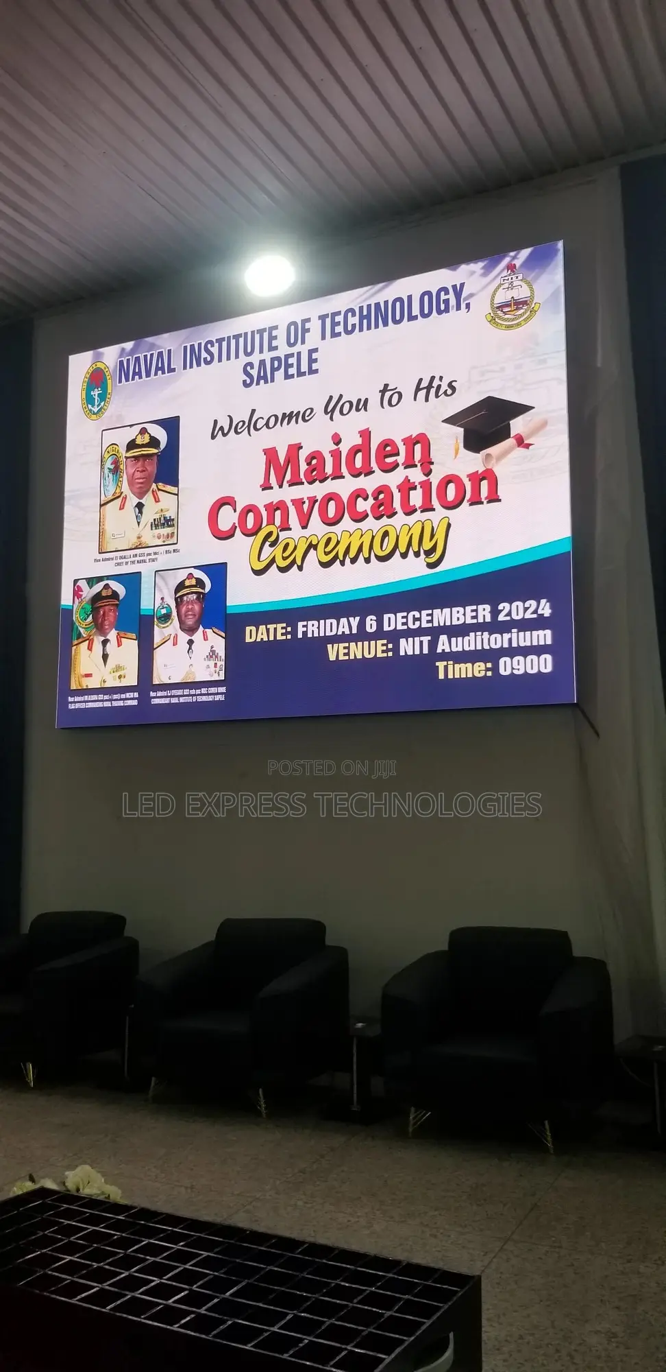 Led Screen for Convocation Halls