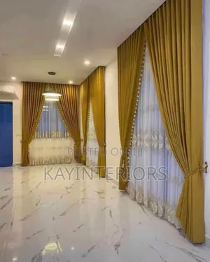Gold Turkish Curtains With Accessories