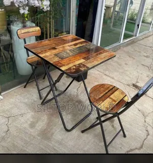 Foldable Dining Table With Two Chairs
