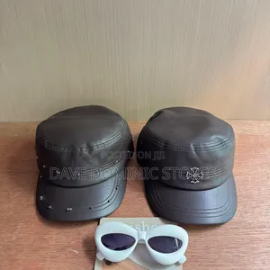 Chrome Leather Combat Cap (The Original Quality)
