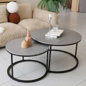 2pcs Faux Marble Centre Table