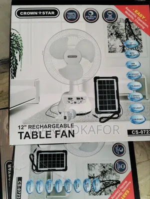 12 Inches Rechargeable Fan