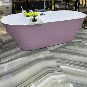 White And Pink 70x150cm Acrylic Bathtub