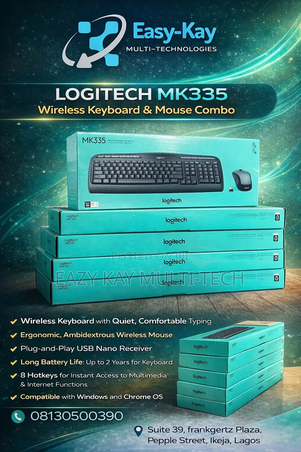 Logitech Mk 335 Wireless Keyboard